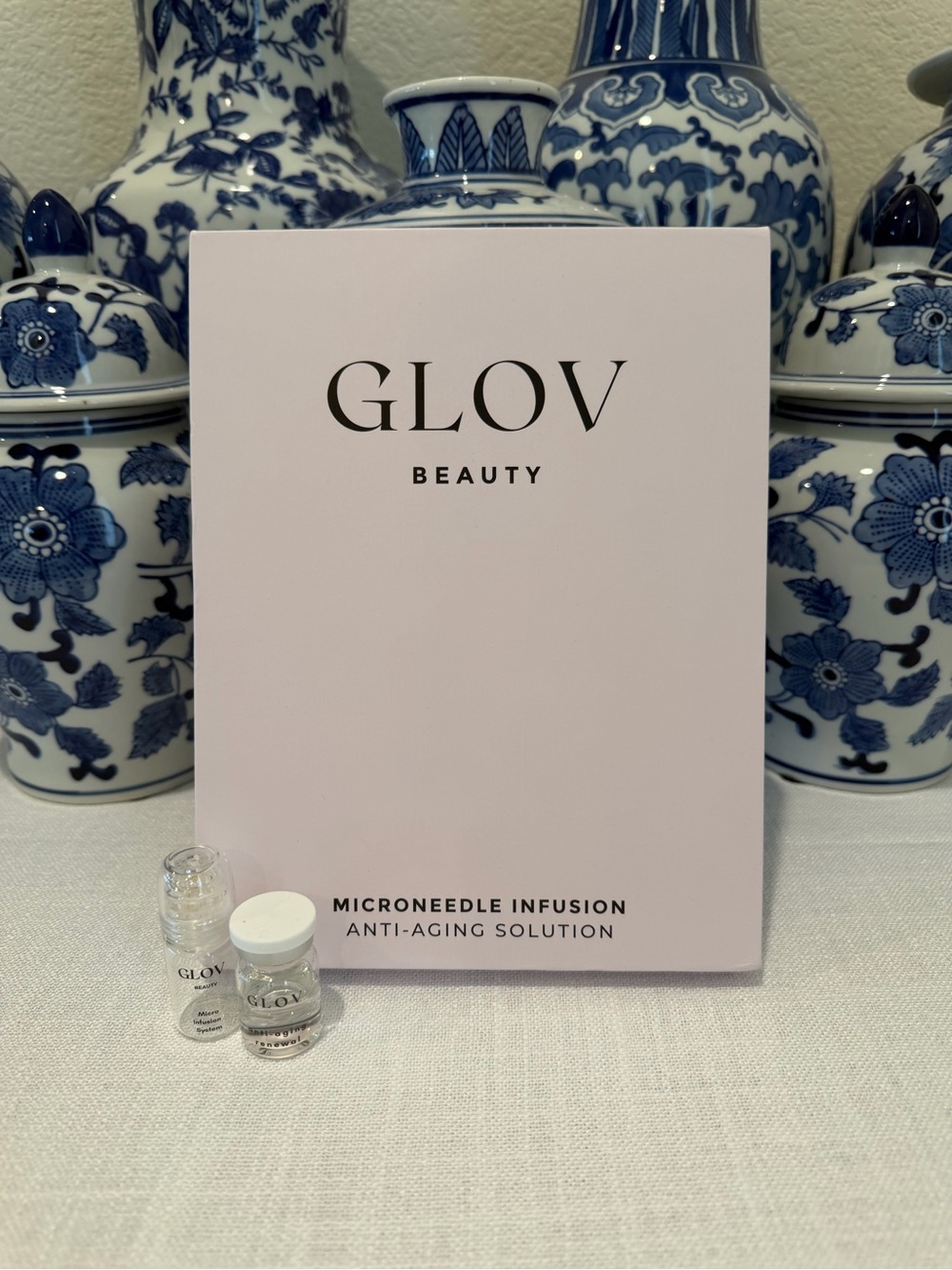 GLOV Beauty Microneedle Infusion Anti-Aging Solution for Face - 12 bottles plus
